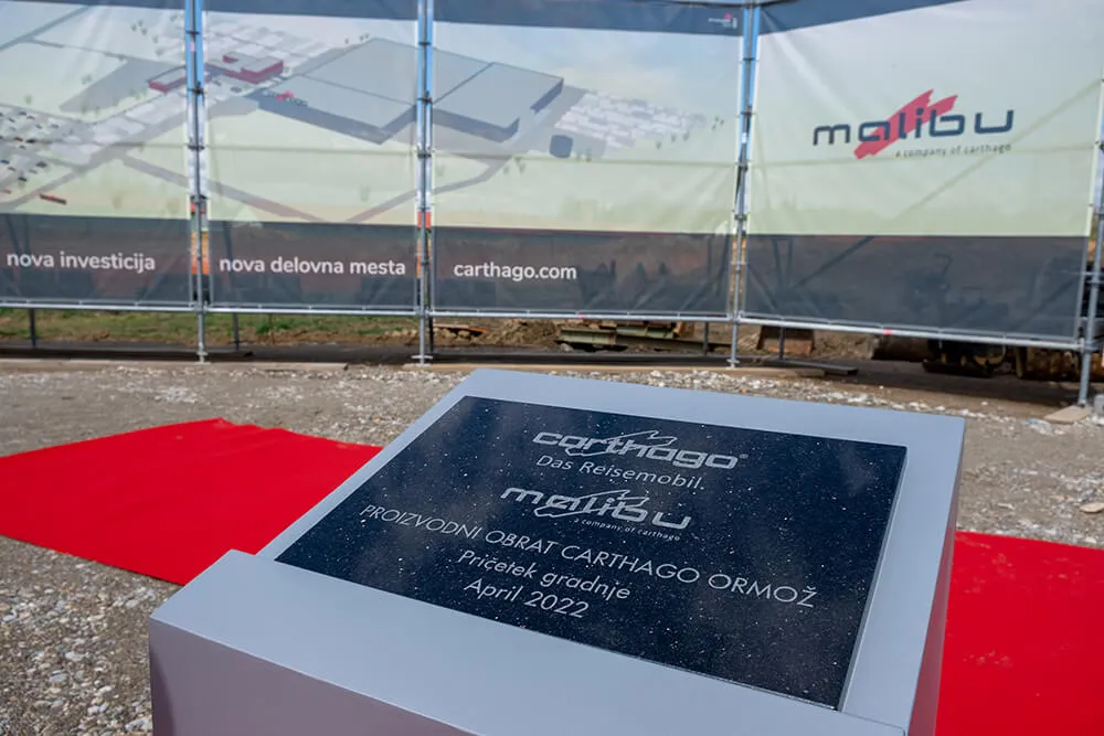 Položen temeljni kamen za proizvodni obrat Carthago Ormož.